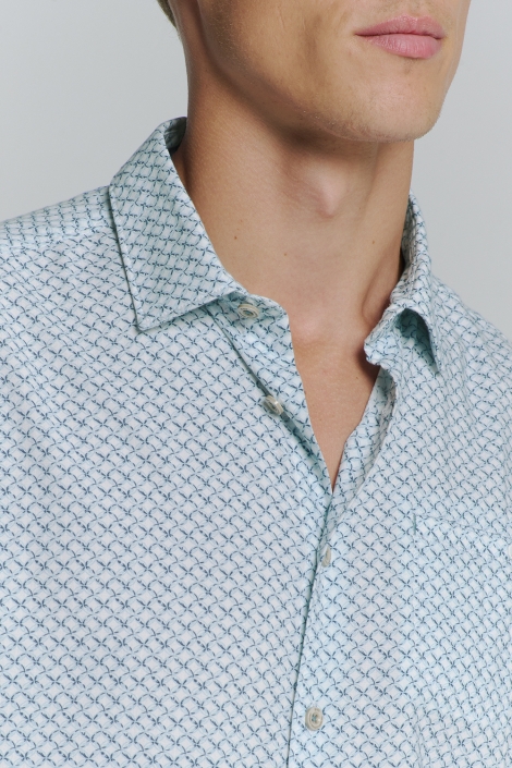 NO-EXCESS shirt allover printed